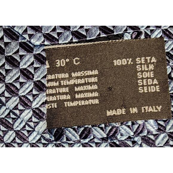 Versace Medusa Tie 60" Blue 100% SILK Made In Italy 30 Degree Celsius Classic - Picture 3 of 9